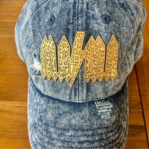 Denim MAMA baseball hat!  NWT.  Distressed. - Picture 2 of 6